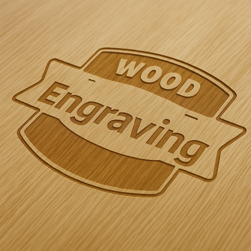 Wood engraving for custom signage, décor, and nameplates by Arch and Art in Abu Dhabi